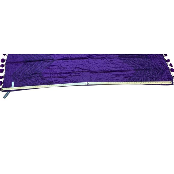 NEW WITH TAGS Pashmina VERY MODA Scarf Women's Scarf Wrap Shawl PURPLE/BLACK  Wr - Picture 10 of 11